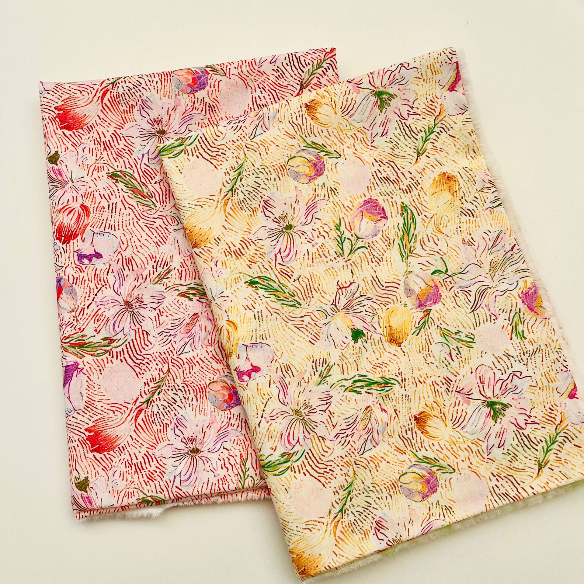 Picture of Cotton 60 digital printing fabric small floral pattern bags home clothes dress shirt fabric