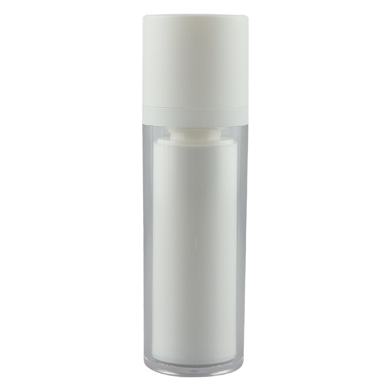 Picture of 15/30/50ML round rotary lid vacuum bottle cosmetic bottle essence lotion press makeup plastic empty bottle