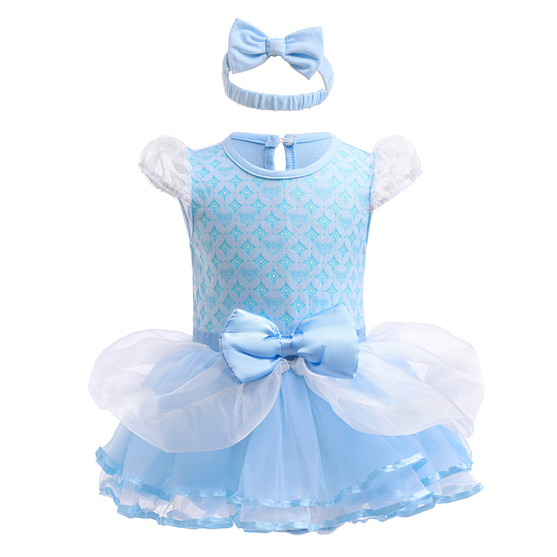 Picture of Halloween Children's Clothing, Short-Sleeved Pullover, Baby Baby Hooded Princess Jumpsuit, Romper Dress