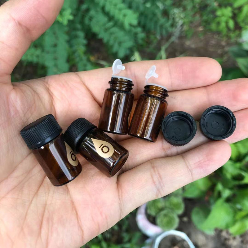 Picture of In-Stock 2ml Brown Roller Bottles, Brown Sample Bottles, Doterra Logo Bottles, Glass Empty Bottles for Cosmetics