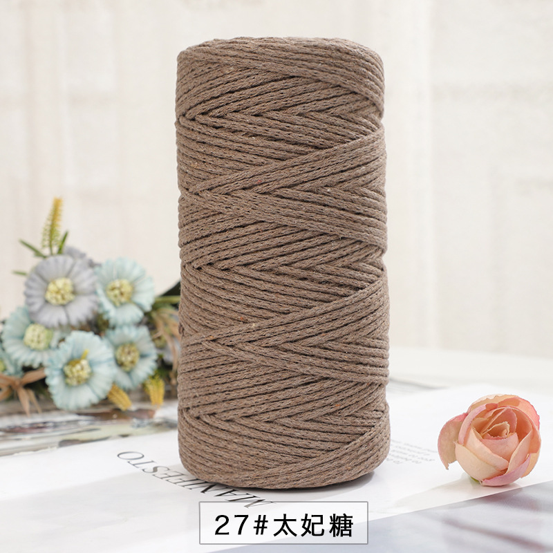 Picture of Explosions 2mm round strand hollow yarn European-style hook bag hollow Diy thread color multi-hand crochet collocation