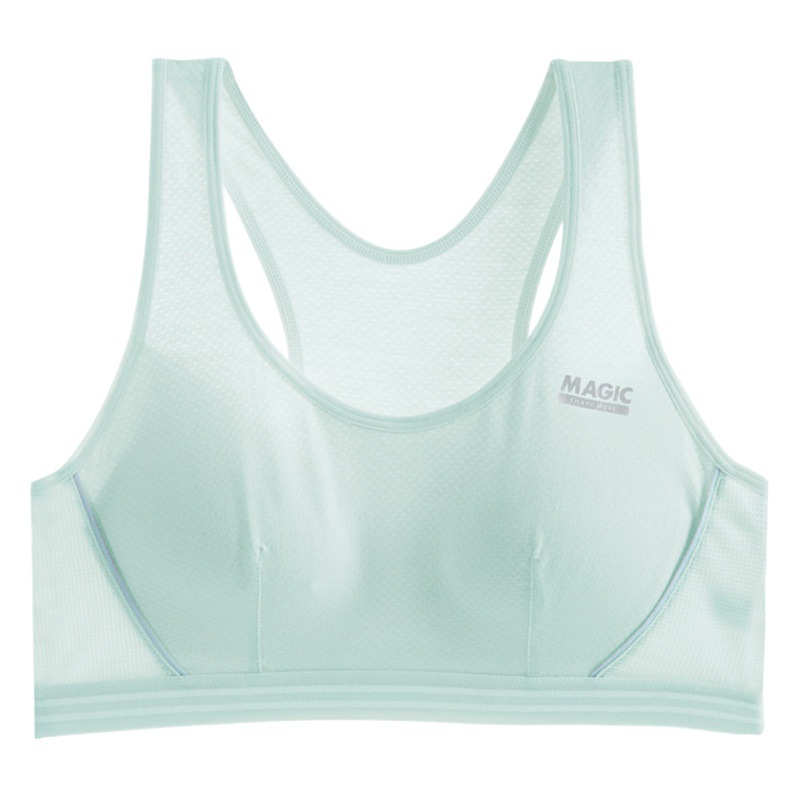 Girls' Underwear Students Sports Development Period Pure Cotton Lined Thin Junior High School High School Students No Steel Rings Bra Fixed Cup