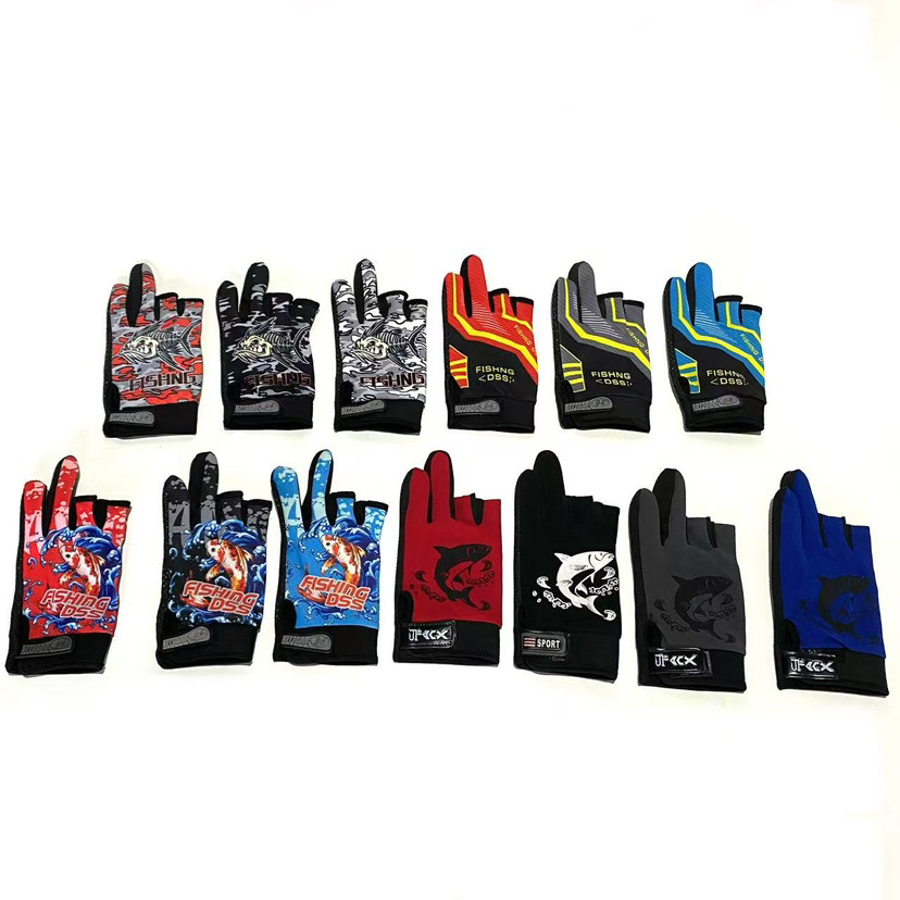 Fishing gloves dew three fingers five fingers fishing gloves fishing gear supplies fishing gear manufacturers wholesale