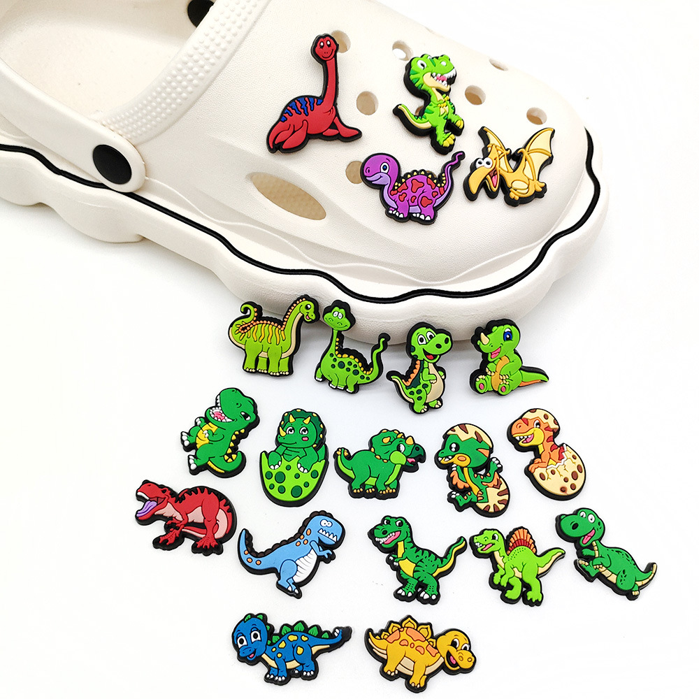 Picture of suit Dinosaur Series Amazon Cross-border Shoes Shoes Flower Garden Shoes Decorative Accessories PVC Soft Material