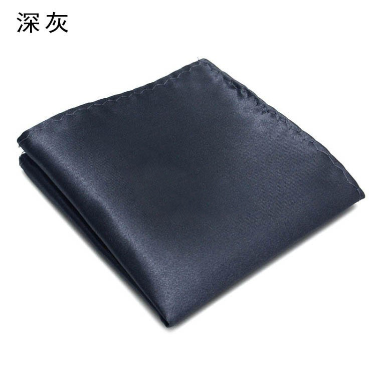 Picture of Solid color dress suit pocket towel men's small square wedding dress breast towel handkerchief black red blue green purple wholesale