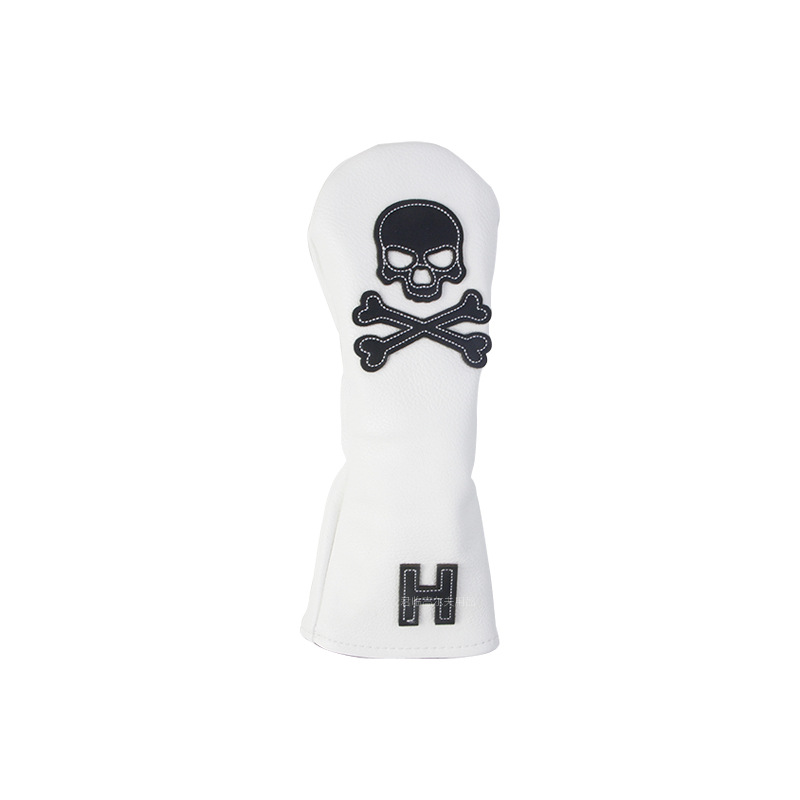 Picture of Golf patch skull full series club cover, waterproof fabric, plush inner pad for iron/wood/putter protective covers