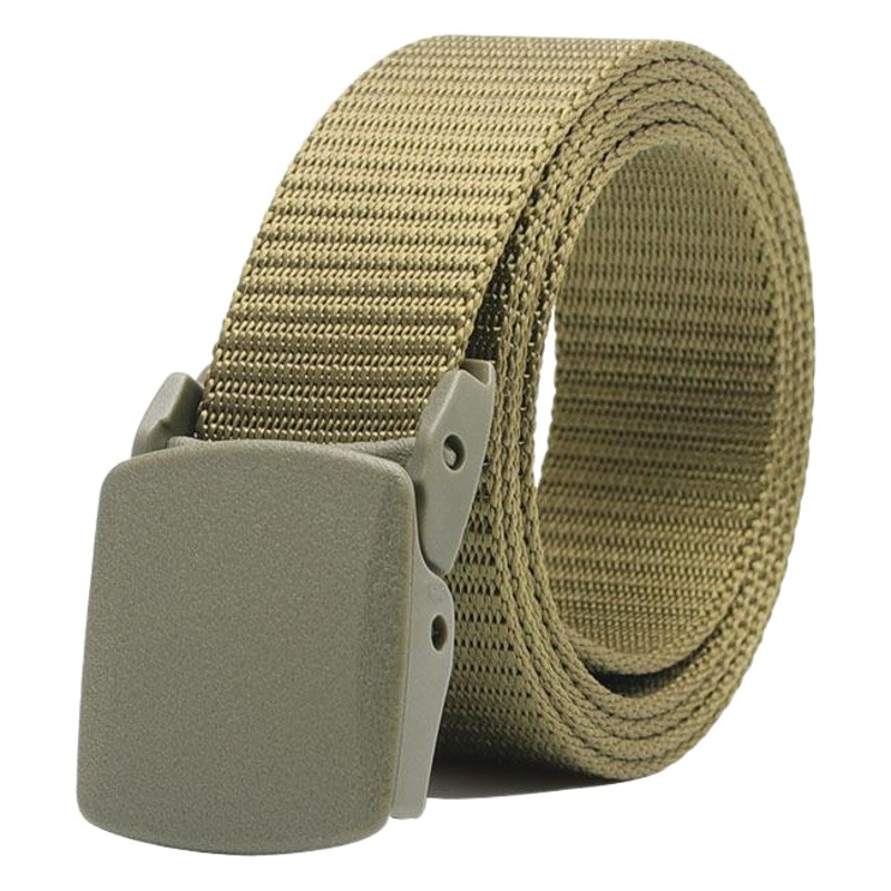 New Outdoor Tactical Sports Belt for Men and Women Canvas Belt High Quality Quick-Drying Plastic Buckle Versatile Trouser Belt Wholesale