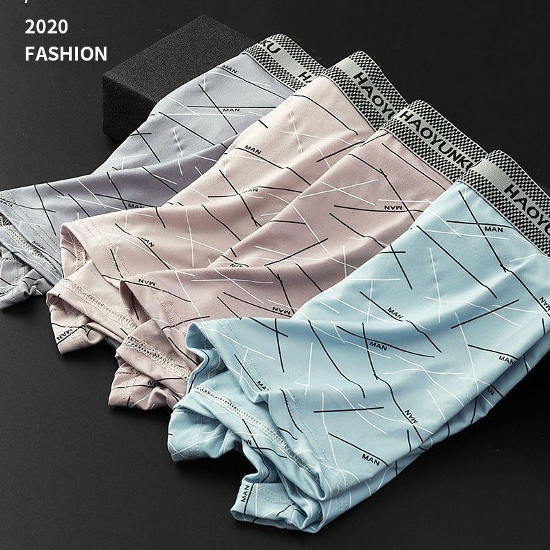 Picture of Underwear men's boxer shorts young and middle-aged antibacterial boys shorts breathable personality trendy boxer shorts head comfortable