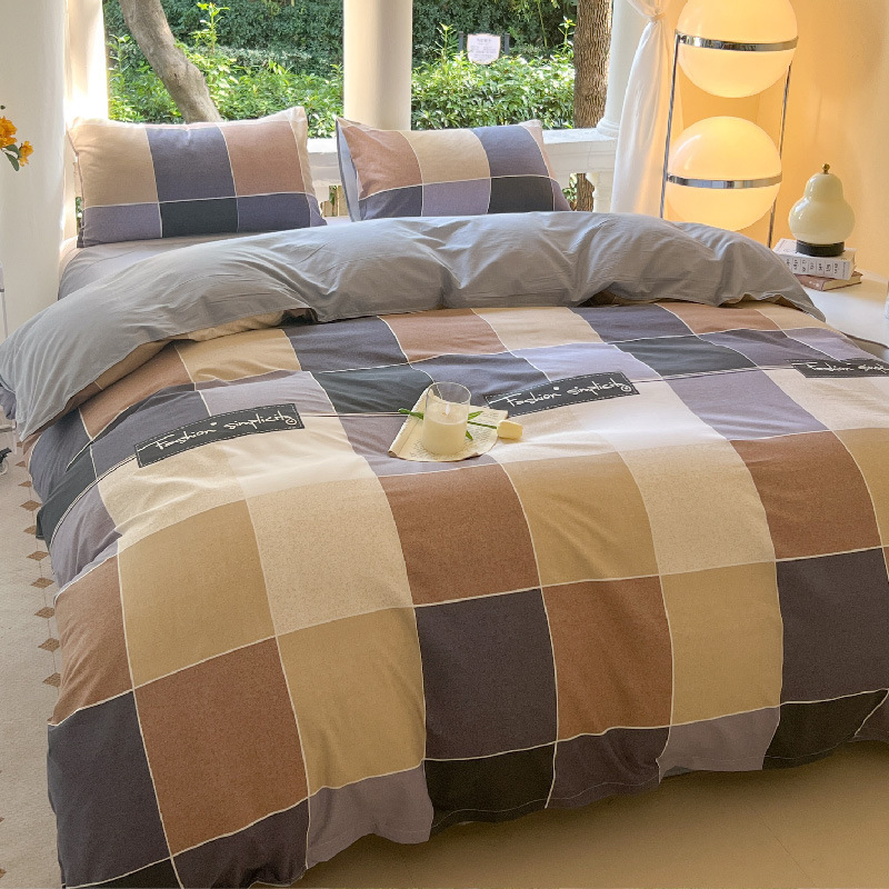 Picture of Small Fresh Summer Four-piece Bed Sheet Quilt Cover Single Student Dormitory Three-piece Cartoon Bedding