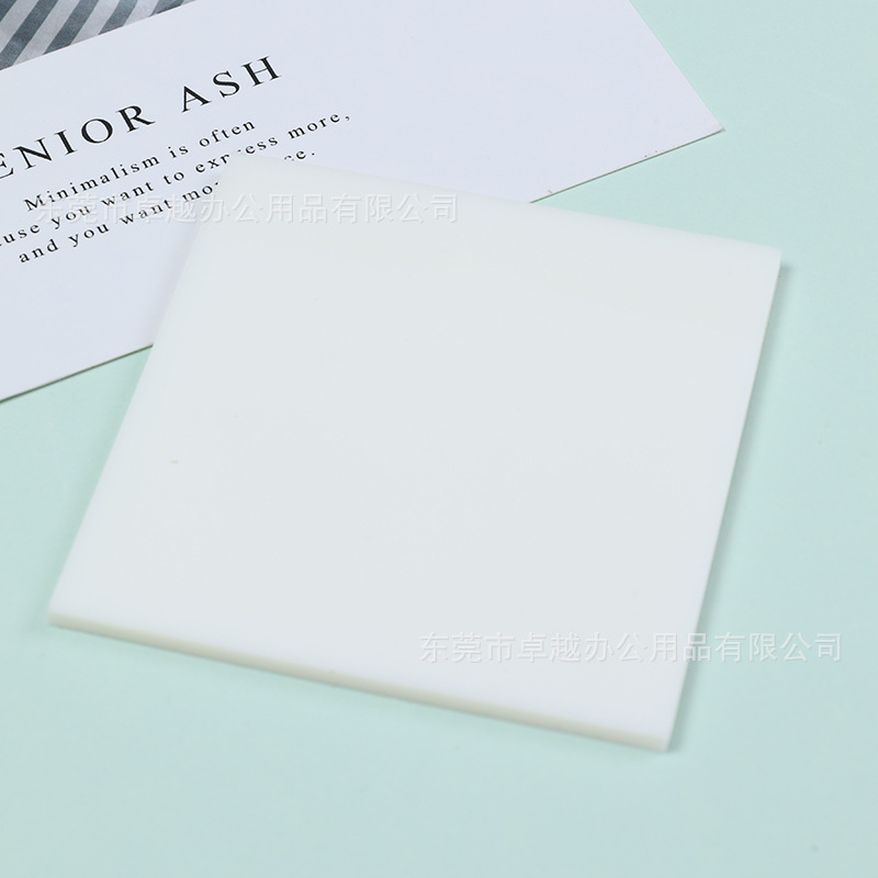 Picture of PET fluorescent notes for students to use key marks to write strong sticky plastic waterproof wrong topic transparent post-it notes