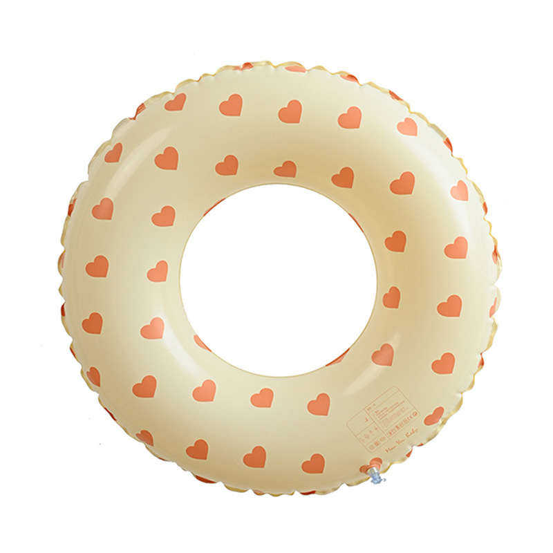 Picture of Factory wholesale thickened children's striped adult swimming ring inflatable underarm ring net red floating ring double airbag swimming ring