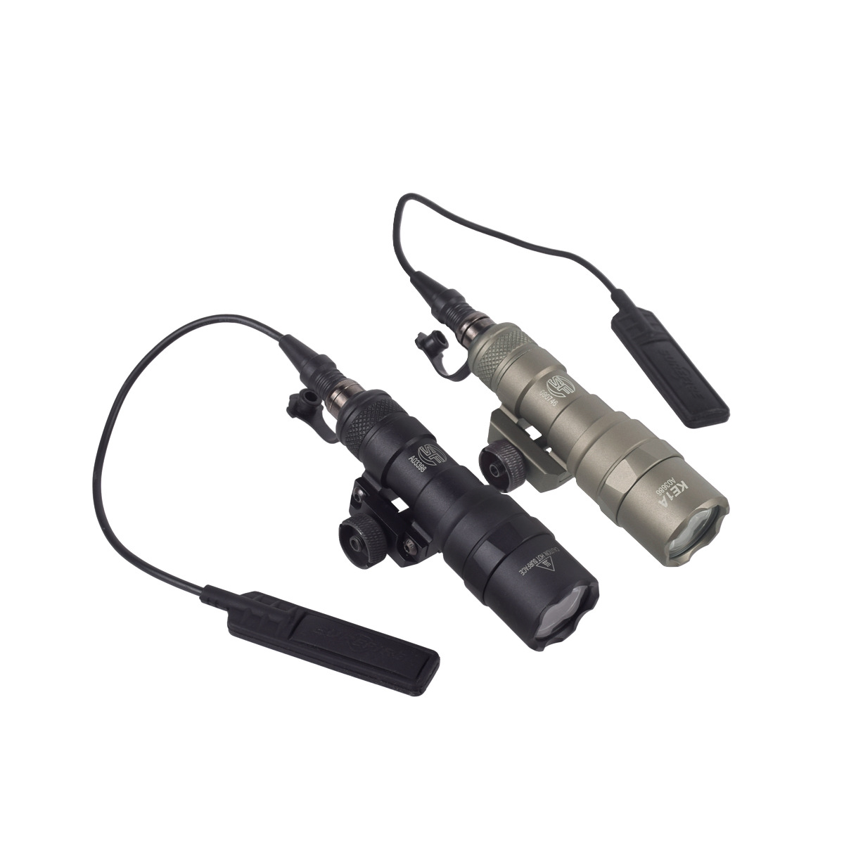 Cross-border M300BM600B light hanging 20mm aluminum alloy flashlight LED tactical flashlight SF interface rat tail