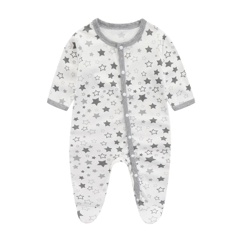 Picture of Baby's jumpsuit cotton newborn clothes spring and autumn and summer children's climbing clothes for newborn babies ha clothes class a monk clothes