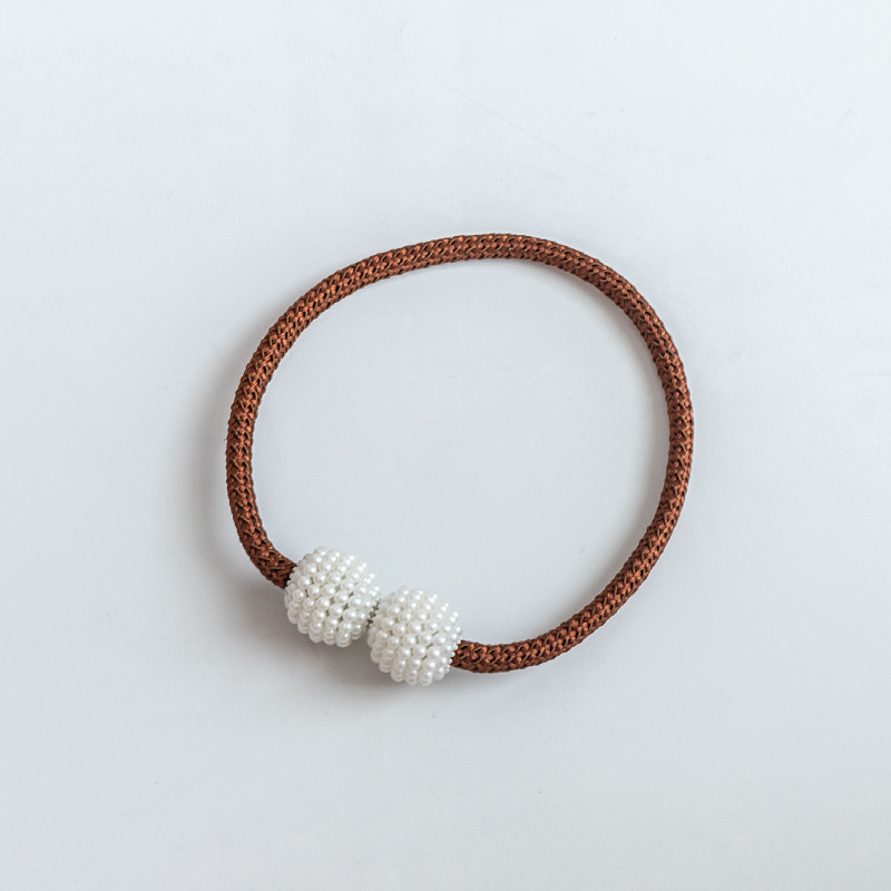 Picture of Curtain Tiebacks Wholesale Cross-Border No-Drill Large Pearl Magnetic Curtain Tiebacks Curtain Buckle Straps Curtain Accessories
