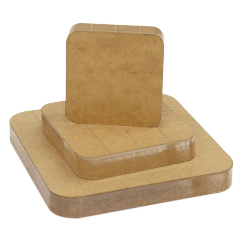 Rubber Stamp Transparent Seal Hand Account Special Crystal Acrylic Handle Square Fillet Line Acrylic Sheet