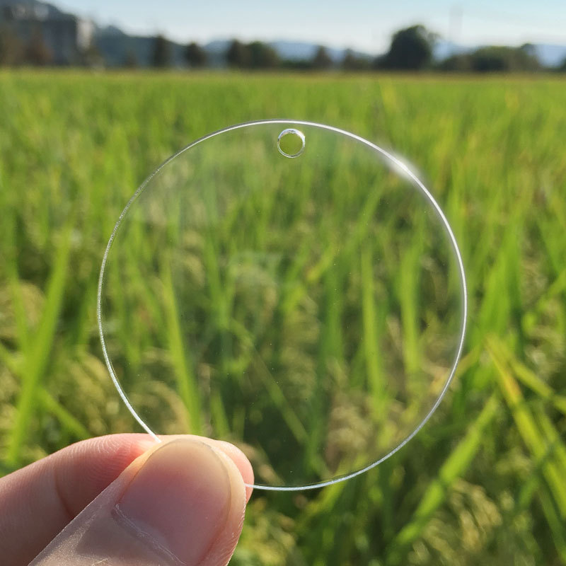 Picture of Transparent acrylic disc blank goo card cross-border handmade round embryo keychain piece decorative DIY pendant