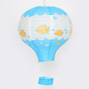 Picture of Hot Air Balloon Paper Lantern Decoration Shopping Mall Store Celebration Kindergarten Corridor Hanging Decoration Birthday Party Celebration Venue Layout
