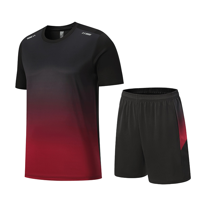 Picture of Quick-Drying Short-Sleeved Men's Ice-Feel Summer Sports Suit, Loose and Breathable Casual Versatile Fitness Sportswear
