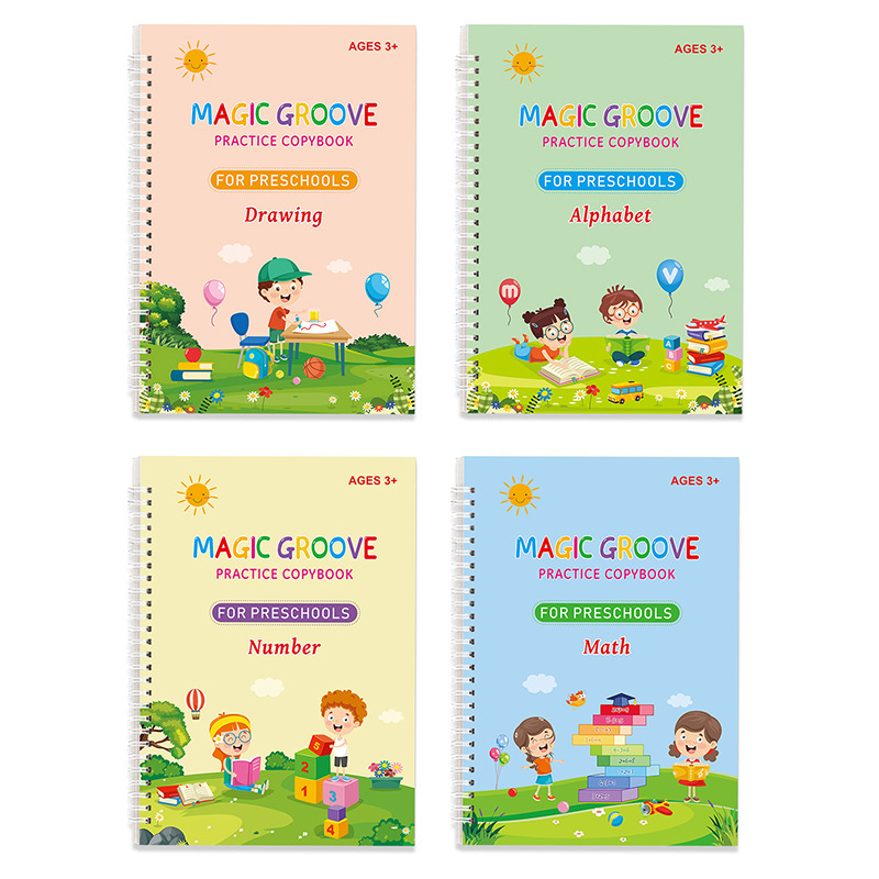 Picture of New cross-border (big book) children's English copybook children's groove copybook magic copybook