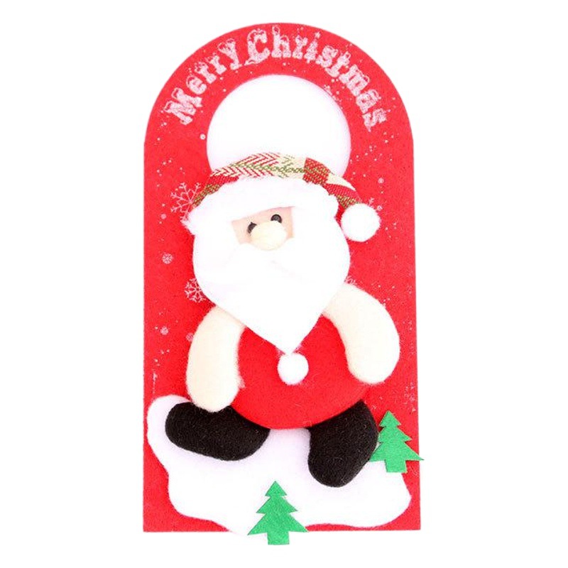 New Christmas Decorations Non-Woven Cartoon Christmas Door Hanging Pendant Hotel Shopping Mall Window Decoration