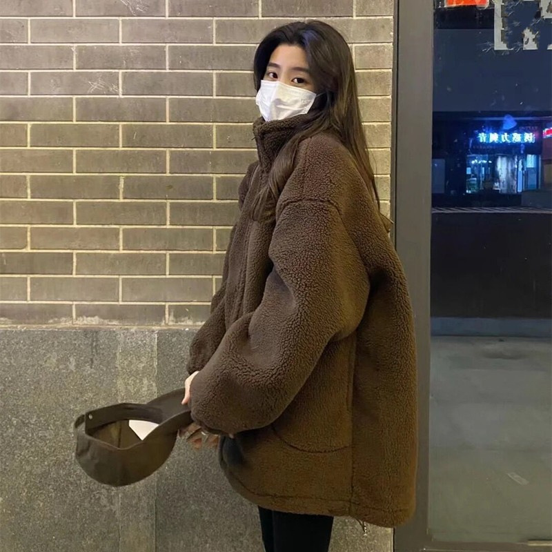 Picture of Lamb Wool Coat Women's Autumn and Winter Small High-end Thickened Top Korean Fleece 2023 New Coat