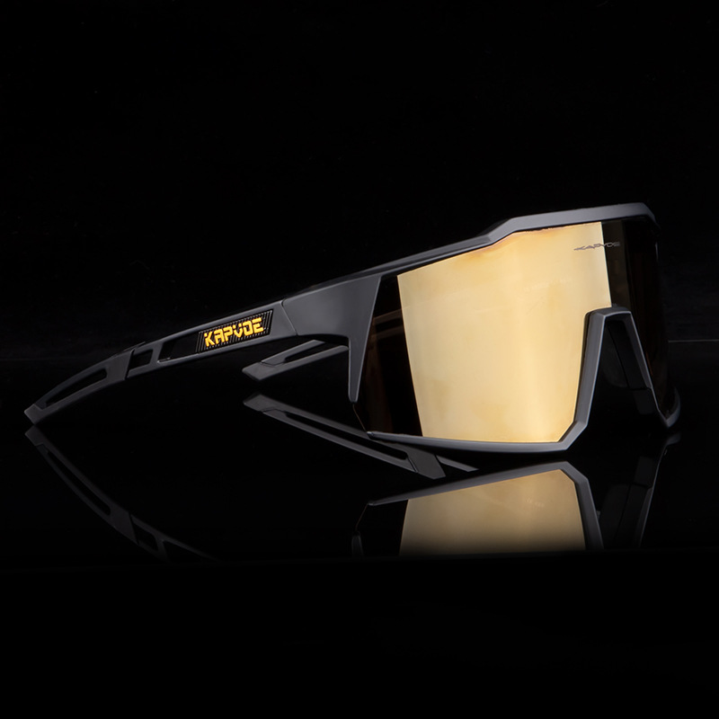 KAPVOE new outdoor sports sunglasses mountain bike colorful windproof glasses riding color changing glasses two lenses