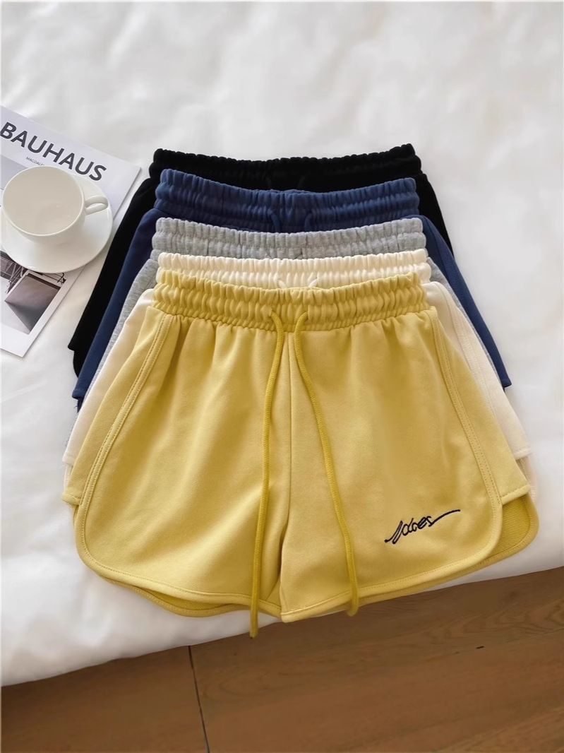 Picture of 2025 Summer Sports Shorts for Women, Loose Outer Wear, Running Home Pajamas, High-Waisted Casual Wide-Leg Pants, Yoga Hot Pants