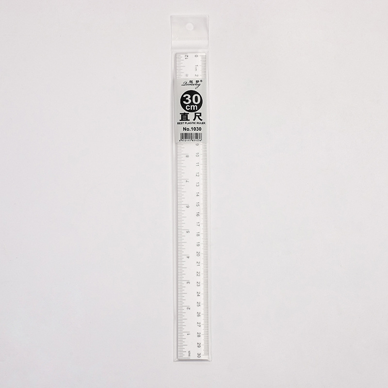 Picture of 30cm Plastic Ruler 21.5cm Cm Straight Ruler Transparent Advertising logo