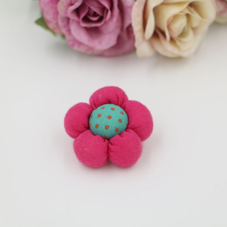 Picture of Handmade DIY jewelry accessories children hair accessories material wholesale baby hairpin fabric pumpkin flower shoes flower decoration