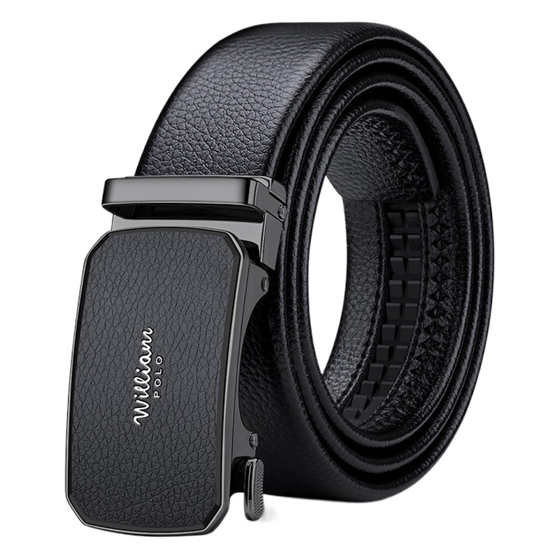King's Paul Belt Men's Genuine Leather Business Simple Fashion Belt All-match genuine goods Alloy Belt Men's High-end Sense