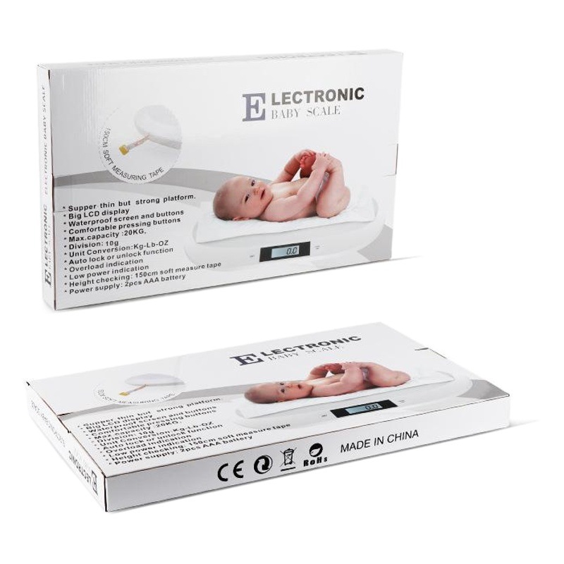 Foreign trade new newborn weight electronic scale with tape measure 20kg Mini baby scale parcel scale height meter