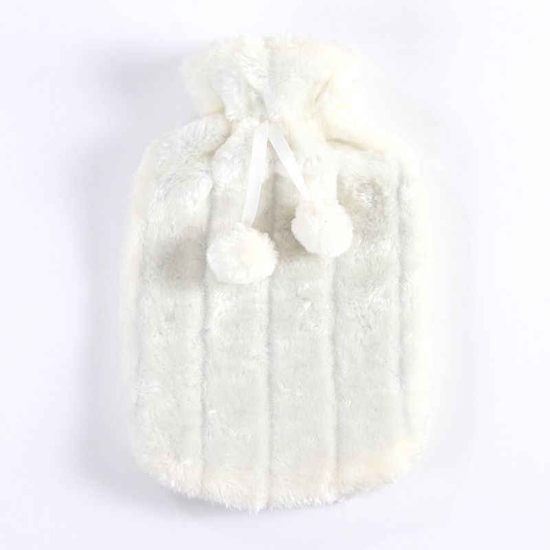 Picture of New Rubber Hot Water Bottle Pvc Hot Water Bottle Plush Cloth Cover Imitation Rabbit Fur Cloth Cover Hand Warmer Hot Water Bottle in Stock
