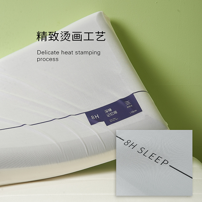 Picture of Slow Rebound Memory Pillow Double Memory Foam Pillow Zero Pressure Neck Pillow to Help Deepen Sleep Pillow Core