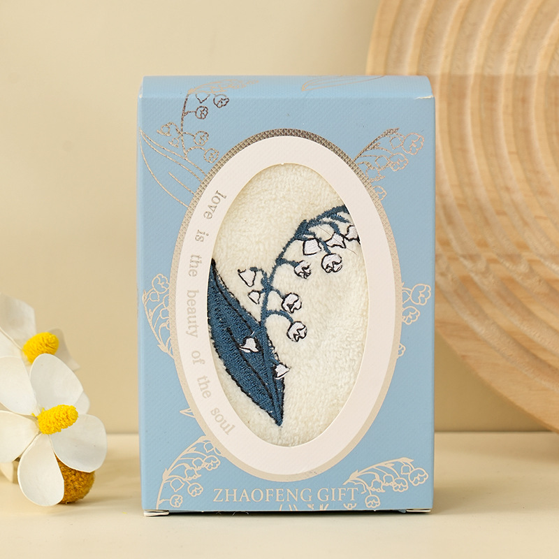 Picture of Souvenir Towels for Bridesmaids, Floral Embroidery, Baby Full-Month Gifts, Small Return Gifts, Women's Day Small Gift Designs