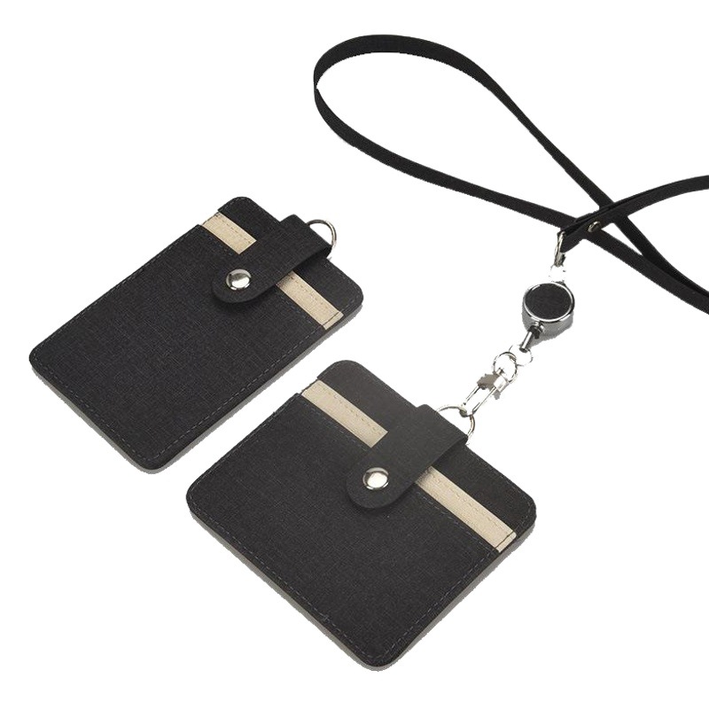 Cloth Pattern Work Certificate Card Set Staff Exhibition Bank of Communications Brand Student Easy Pull Buckle Access Control Identity Lanyard Set