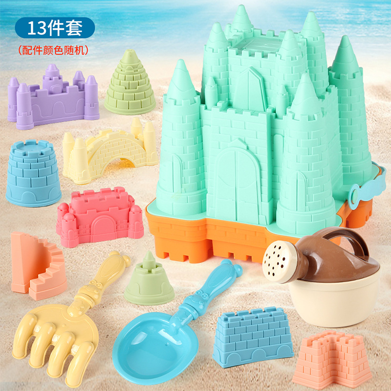 Picture of Children's Summer Beach Toy Sand Digging Shovel Beach Castle Hourglass Beach Toy Full Set Sand Digging Water Toy