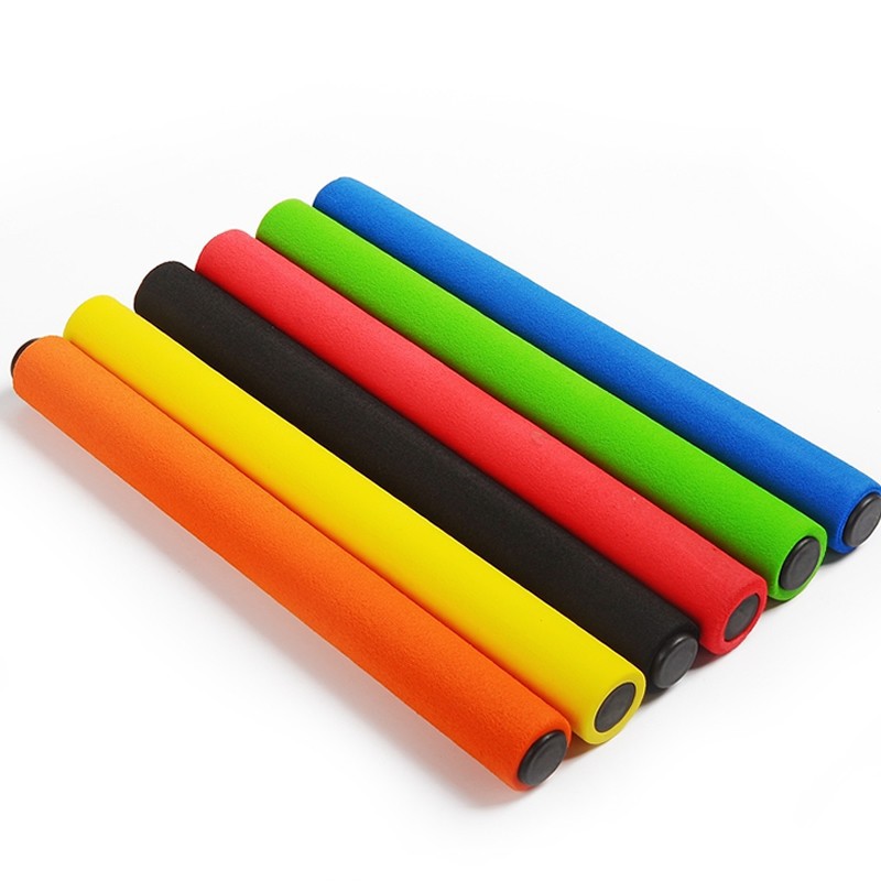 Picture of Sponge relay stick stainless steel transfer stick standard adult relay stick for track and field competition children relay stick
