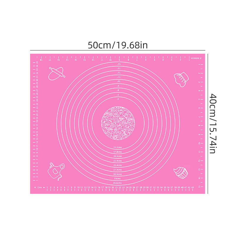 Picture of Cross-border hot sale thickened baking mat special silicone pad kneading mat extra large size 45*60 kneading mat with scale