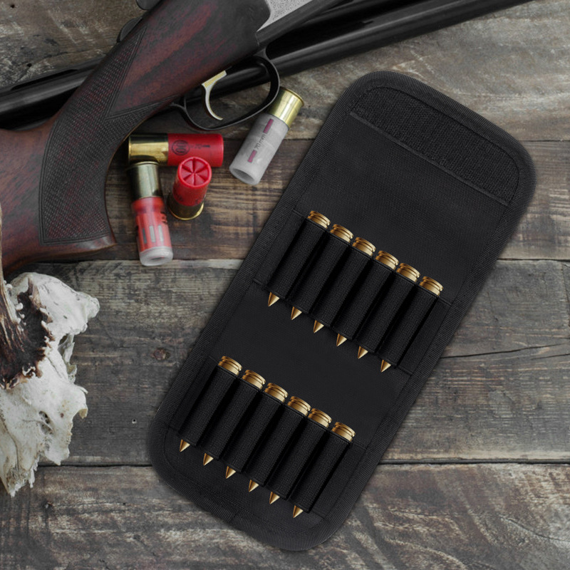 Picture of Outdoor Tactical Bullet Bag 12 Bullet Bag Gun Bag Accessory Bag Molle Waist Hanging Tactical Bullet Bag