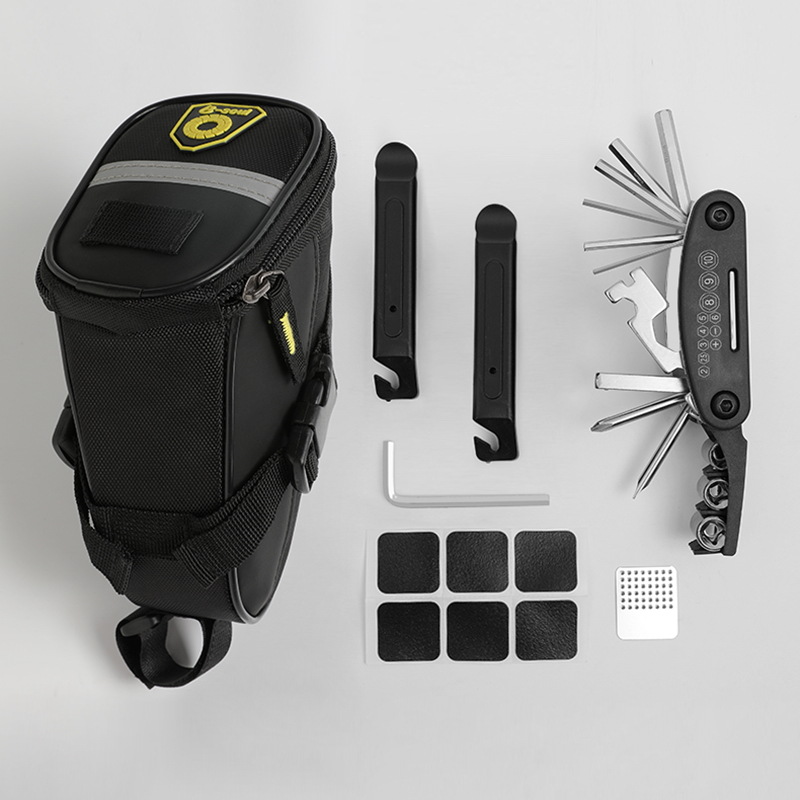 Bicycle repair kit mountain bike tire repair kit with pump bicycle repair combination accessories