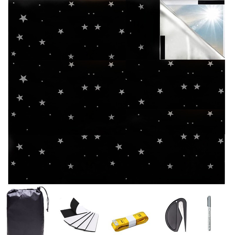 Picture of Amazon 420D Oxford Cloth Full Shading Curtain Portable Shading Curtain Sunscreen Diy Cutting Shading Curtain