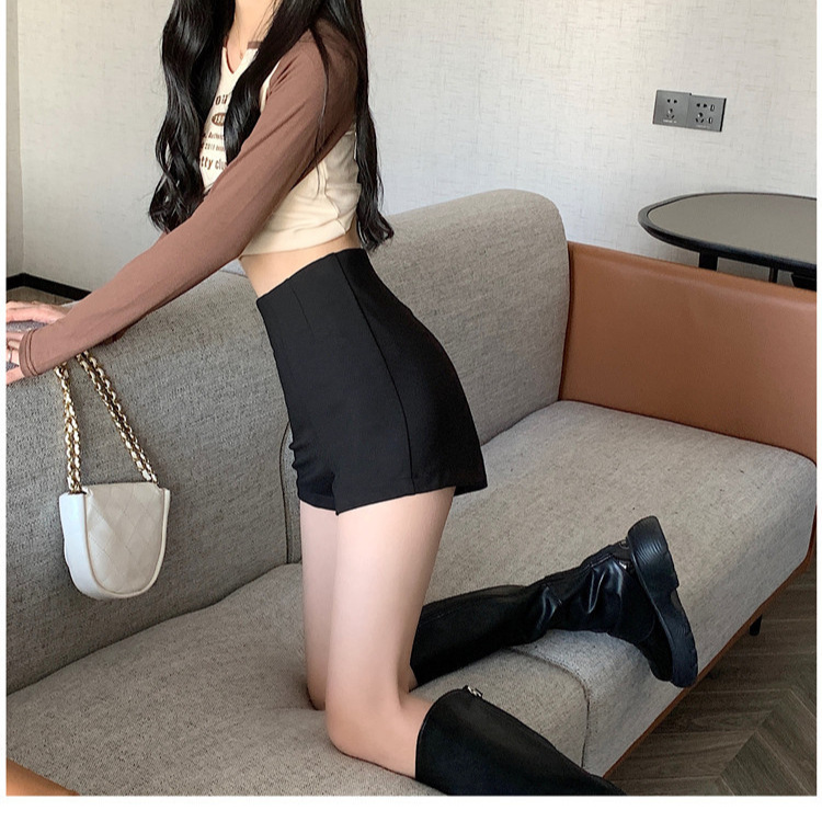 Picture of 2023 New Cyber Celebrity Sexy High Waist Slimming Bag Hip Large Size Slimming Elastic Pole Dance Shorts Women's Summer Hot Pants