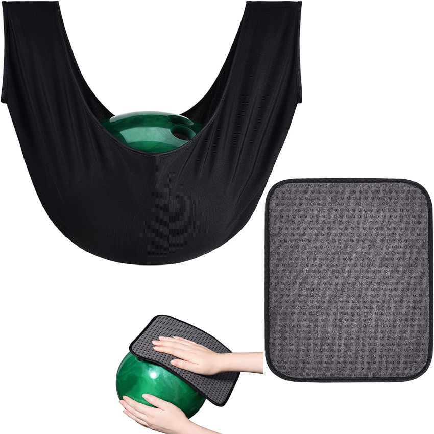 Cross-border in stock sports bowling cleaning bag wiping cloth cleaning polishing fabric soft fiber cleaning towel