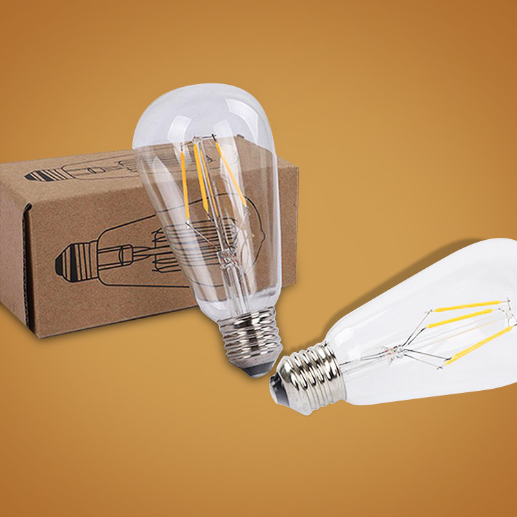 Picture of Wholesale St64Led Retro Edison Light Bulb E27220V8W Creative Decorative Glass Pacifier-Shaped Retro Lamp