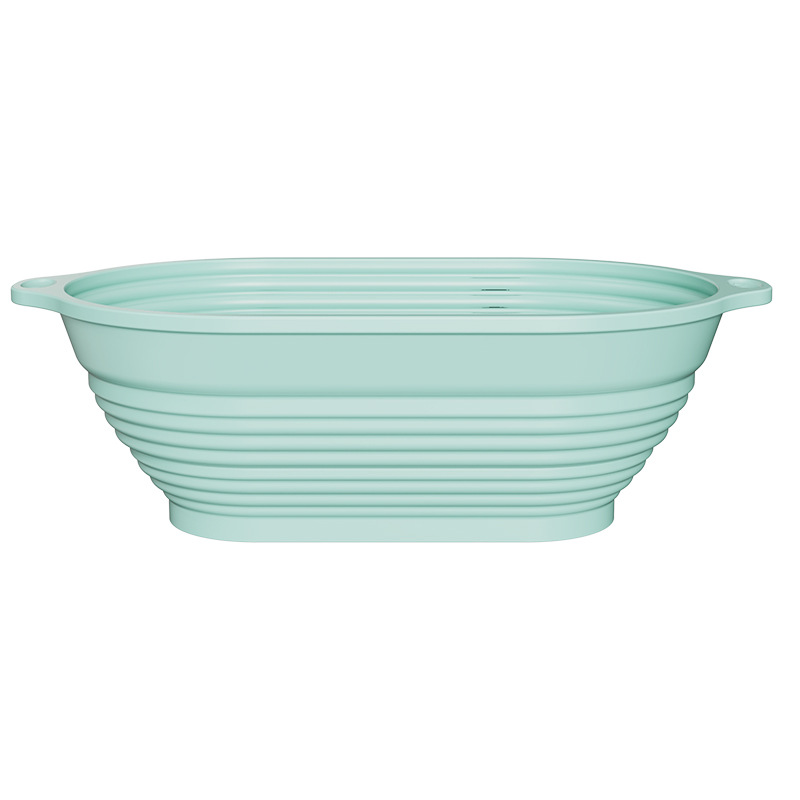 Picture of Silicone Fermentation Basket Household Oven Baking Dough Fermentation Bowl Folding High Temperature Resistant Large Capacity Bread Fermentation Basket
