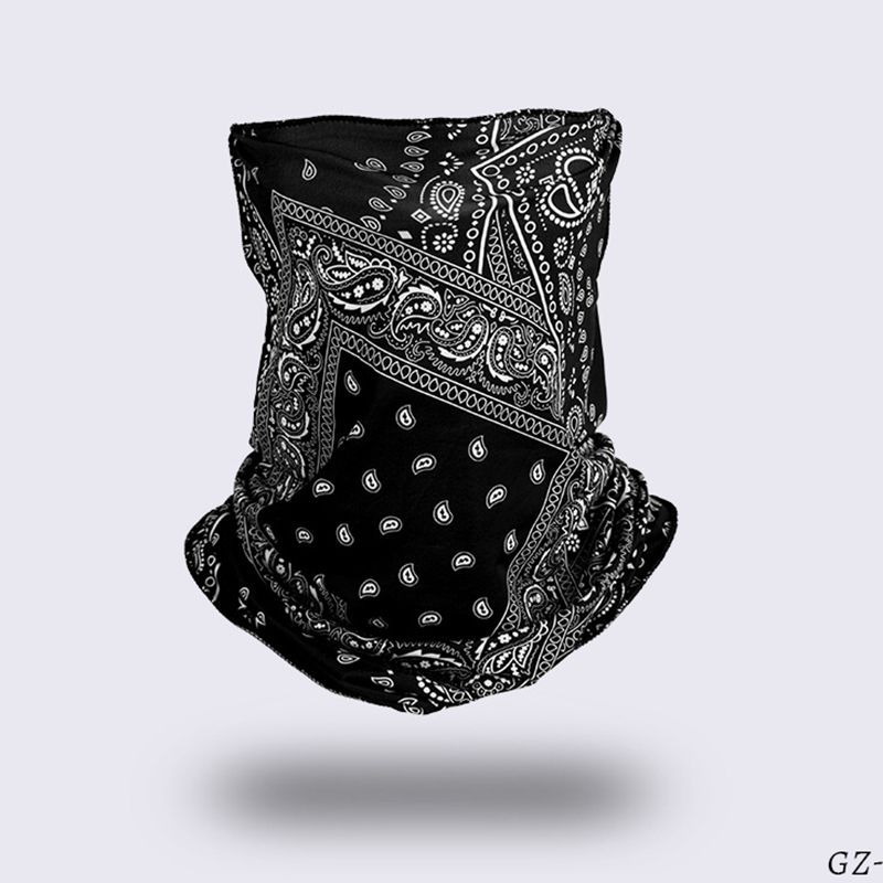 Picture of Ice Silk Ear Hanging Mask Triangle Towel Neck Set Mesh Sunscreen Outdoor Riding Fishing Windproof Scarf Men's and Women's Face Towel Summer