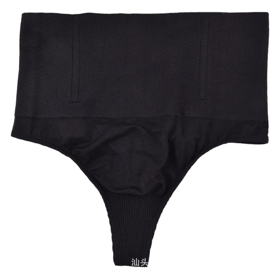 Fashion Women's belly contracting stretch seamless briefs high waist body shaping European and American style hip-exposed briefs T-shaped underwear