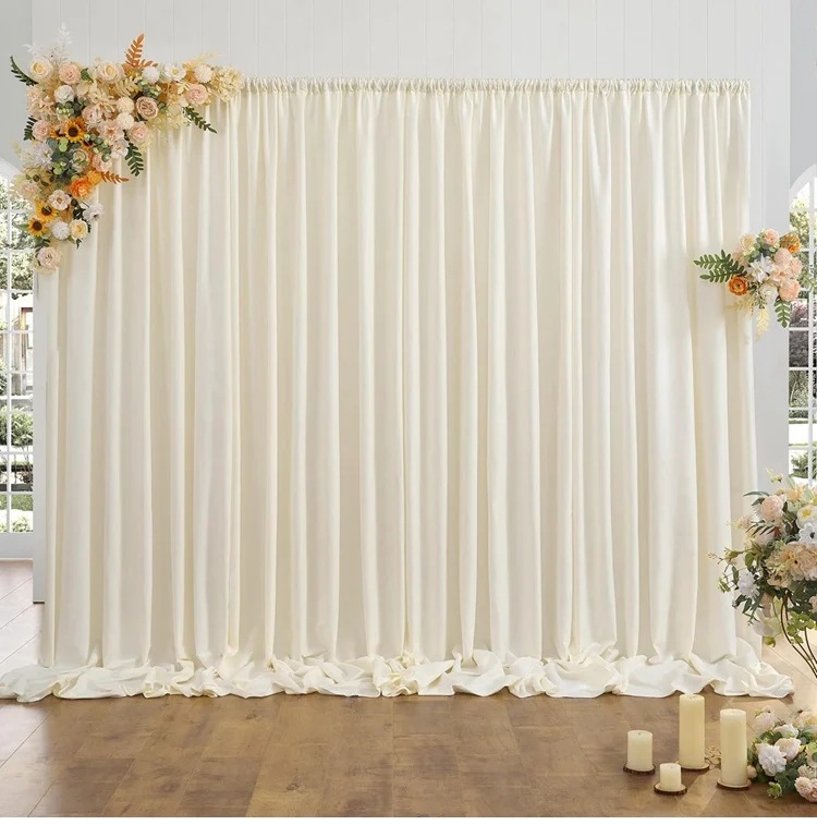 Picture of Cross-border platform for Amazon AliExpress TEMU hot wedding elastic cloth wear rod wedding scene cloth curtain