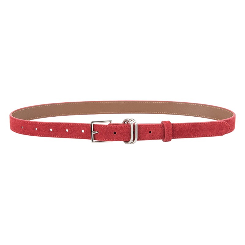 Frosted Vintage Genuine Leather Women's Belt Cowhide Women's Autumn and Winter New Arrival Skirt Casual Pants Jeans Women's Belt