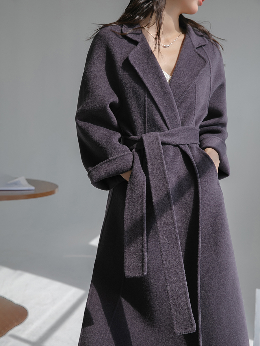 Picture of 『 Benefits』 Double-Sided Cashmere Outwear Women's Long 2025 New High-End Over-The-Knee Loose Woolen Outwear for Women